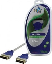 HQ Standaard 21p Scart Mannelijk - 21p Scart Mannelijk Kabel 0.75 M