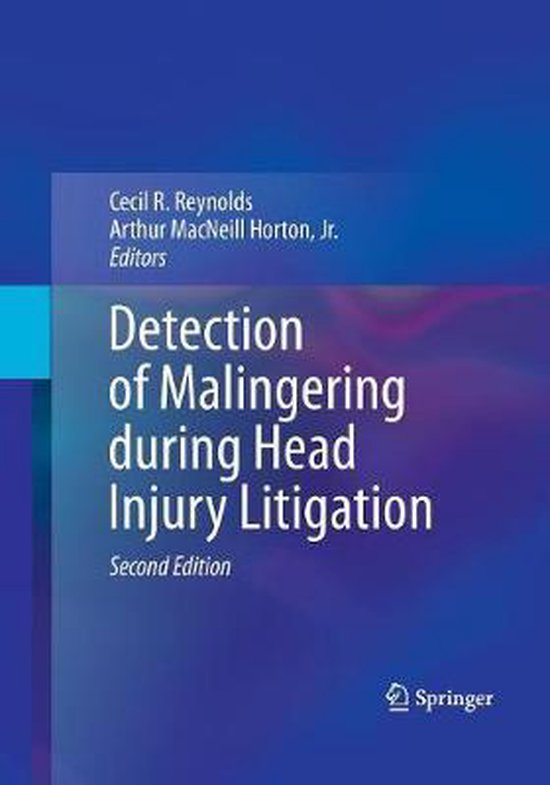 Detection of Malingering during Head Injury Litigation - cover