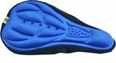 3D Fiets Zadelhoes - Cover - Overtrek - Uniseks - One Size - Volwassenen - Beschermkussen - Blauw