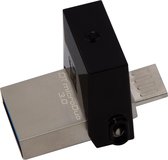 Kingston DataTraveler OTmicroDuo - USB-stick - 32 GB - Zwart