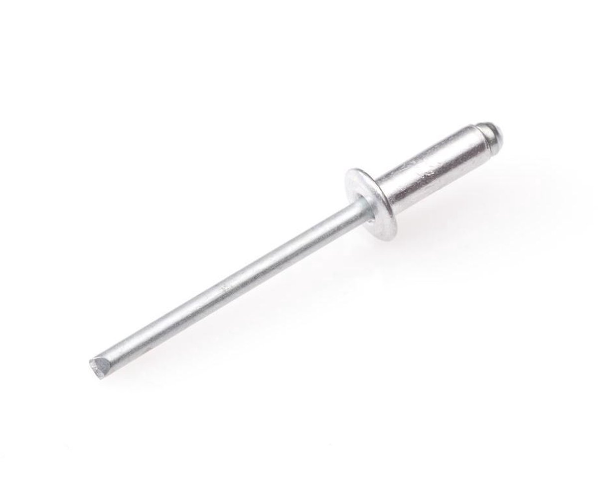 Popnagels-Aluminium 4.0x12mm. lang. 20 Stuks. Homefix.