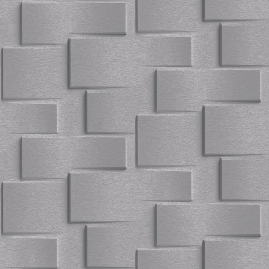 Exposure 3D steen d.grijs effen (vliesbehang, grijs)
