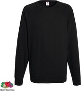 Fruit of the Loom sweater ronde hals maat L heren (zwart)