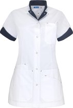 De Berkel zorgjas Livia-wit/navy-XS