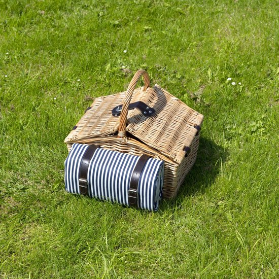 Panier de pique-nique complet Dutch Mountains - Deluxe pour 4 personnes, 24 pièces - avec linge et vaisselle pour 4 personnes