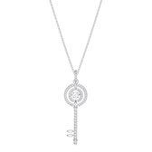 Swarovski Sparkling Key Cubic Zirkonia White Ketting 5368263 (Lengte: 65 cm)