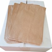 Bruine papieren kraft - cadeauzakjes 1000 stuks 50 grams 21 x 30 cm