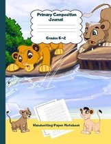 Primary Composition Journal Grades K-2 Handwriting Paper Notebook