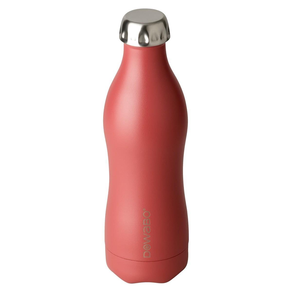 Dowabo© RVS Thermosfles 500 ml - Drinkfles - Thermoskan - Koolzuurhoudende Dranken - Lekvrij - Dubbelwandig - BPA Vrij – Thermosfles voor bruisende Drankjes, Outdoor, Werk, Sport, School, Fitness - Rood