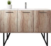 Badplaats Badkamermeubel Tulum 120cm Nature wood - Kast met wastafel