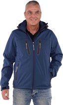 BJØRNSON JOPPE Softshell Jas Winter Heren - Maat L - Denim Blauw