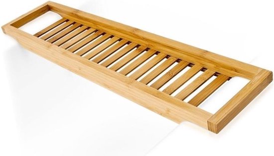Perseus bijtend test Badrek van bamboe - 64 x 15 cm - houten badplankje / badrekje | bol.com