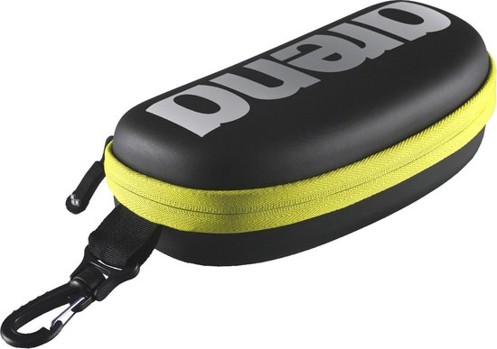 Etui à lunettes noir-jaune fluo