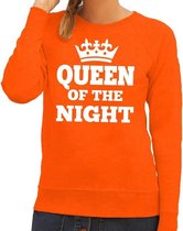 Oranje Queen of the night sweater dames - Oranje Koningsdag kleding 2XL