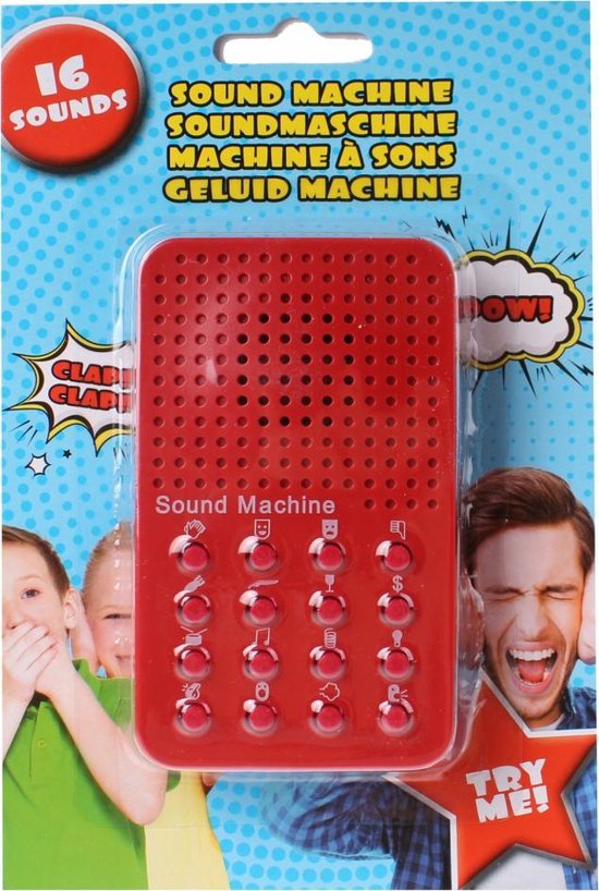 Eddy Toys Sound Machine Rood 6 X 10 Cm | bol.com