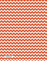 Lined Notebook Journal Red White ZigZags