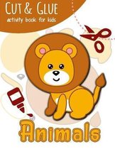 Cut & Glue Activity Book for Kids - Animals