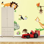 Muursticker | decoratief | jungle dieren | kinderkamer | diy