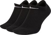 Nike Everyday Cushion No-Show Sokken Sokken (regular) - Maat 38-42 - Unisex - zwart/wit
