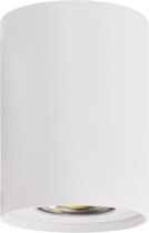 Opbouwarmatuur Rond Ø80x110 mm, Wit, (1x GU10 spot)