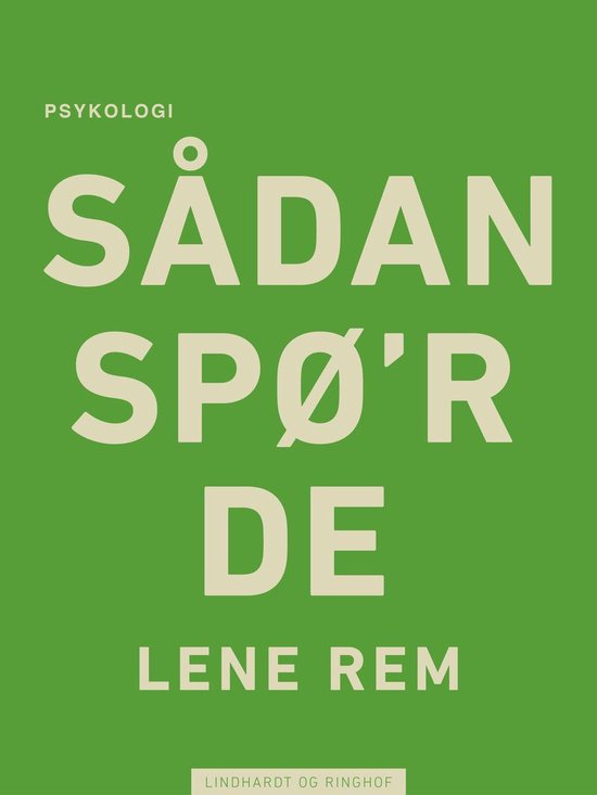 Sådan spø r de - cover