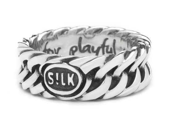 SILK Jewellery - Zilveren Ring - Linked - 145.19 - Maat 19,0