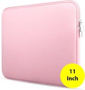 Laptop & macbook sleeve - opberghoes laptop - laptop case - 11 inch - Roze - DisQounts