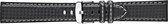 Morellato Horlogebandje - Morellato horlogeband U3586 Biking - Synthetic Leather - Zwart - bandbreedte 18.00 mm