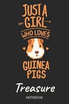 Just A Girl Who Loves Guinea Pigs - Treasure - Notebook