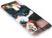 ADEL Siliconen Back Cover Hoesje Geschikt voor Samsung Galaxy S9 Plus - Berner Sennenhond