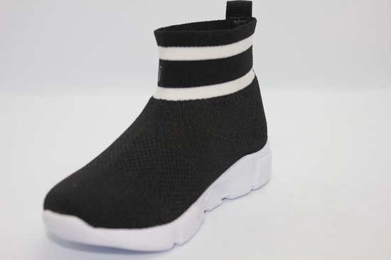 Sneaker chaussette fille Laura Biagiotti - noir avec texte blanc - taille  28 | bol.com