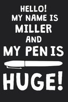 Hello! My Name Is MILLER And My Pen Is Huge!