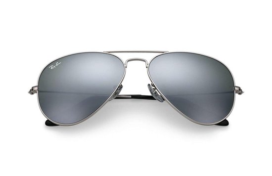 bol.com | Ray-Ban RayBan Aviator Mirror zonnebril - zilver montuur met  zilveren spiegel lenzen -...