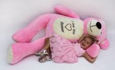 Teddybeer XXL  180 cm  Love you forever roze