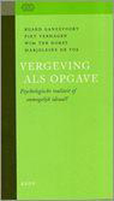 Vergeving als opgave - cover