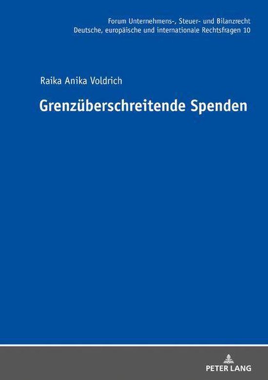 Forum Unternehmens-, Steuer- und Bilanzrecht 10 - Grenzueber ... - cover