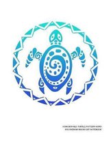 Hawaiian Sea Turtle Pattern Honu Polynesian Maori Art Notebook