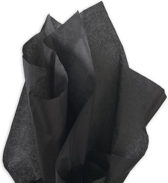 Zijdepapier - Zwart - 50 x 75cm - 17gr - 240 stuks - vloeipapier