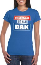 Blauw Helemaal uit mijn dak t-shirt voor dames - Party t-shirts M