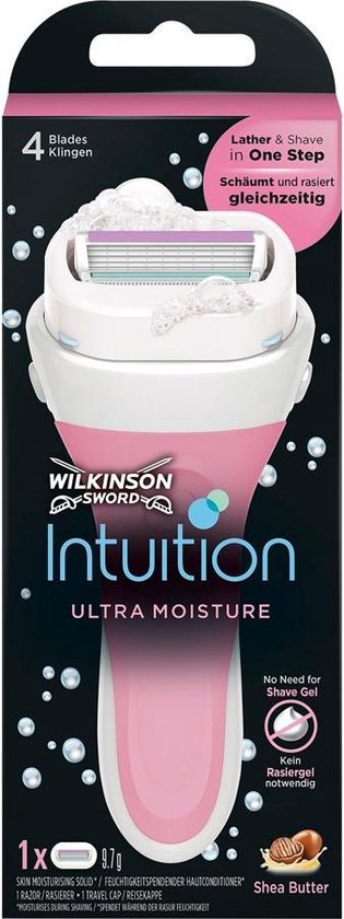 Wilkinson Sword Intuition Ultra Moisture With Nut Butter Shaver + 1 Rasoir  | bol.com