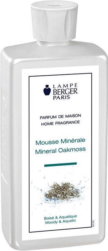 Lampe Berger - navulling  - Mineral  Oakmoss - Mousse Minérale - Geurlamp olie - Geurbrander - 500ml