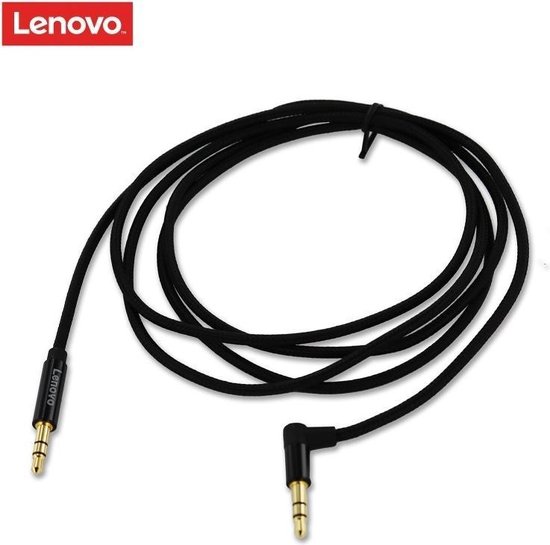 Lenovo 3.5mm audio jack kabel haakse hoek - 1.5M - Zwart | bol.com