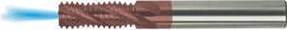 boor- en draadfrees DTMC-SP, voor binnendraad VHM TiCN-gecoat. HA 2xd M