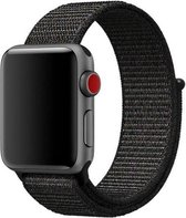 KELERINO. Sport loop bandje geschikt voor Apple Watch 38/40/41 mm - Zwart