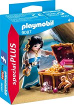 PLAYMOBIL Piratenvrouw met schatkist - 9087