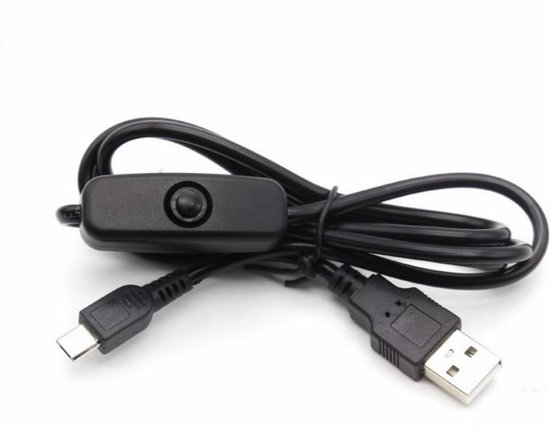 Micro USB naar USB A male verlengkabel met aan / uit-schakelaar, 5-pins  kabel voor... | bol.com