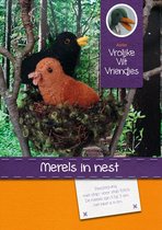 DIY wolvilt pakket: Merels in nest