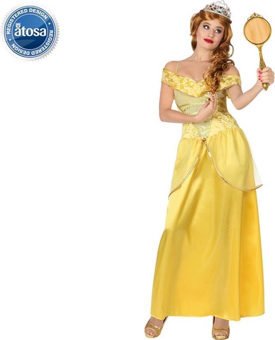 Bondgenoot vervoer shit Gele prinsessen jurk voor volwassenen-Maat:XL | bol.com