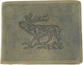 Greenburry - Vintage Animal - portemonnee heren - olijfgroen