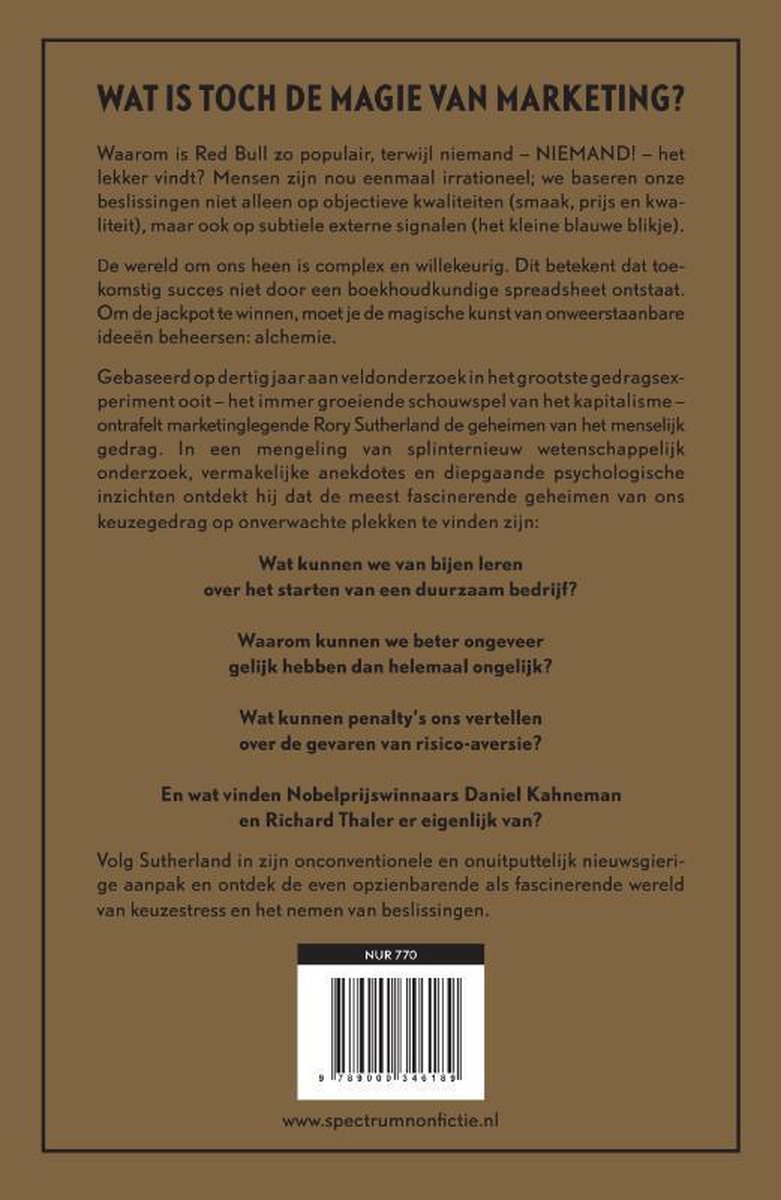 Alchemie - back cover